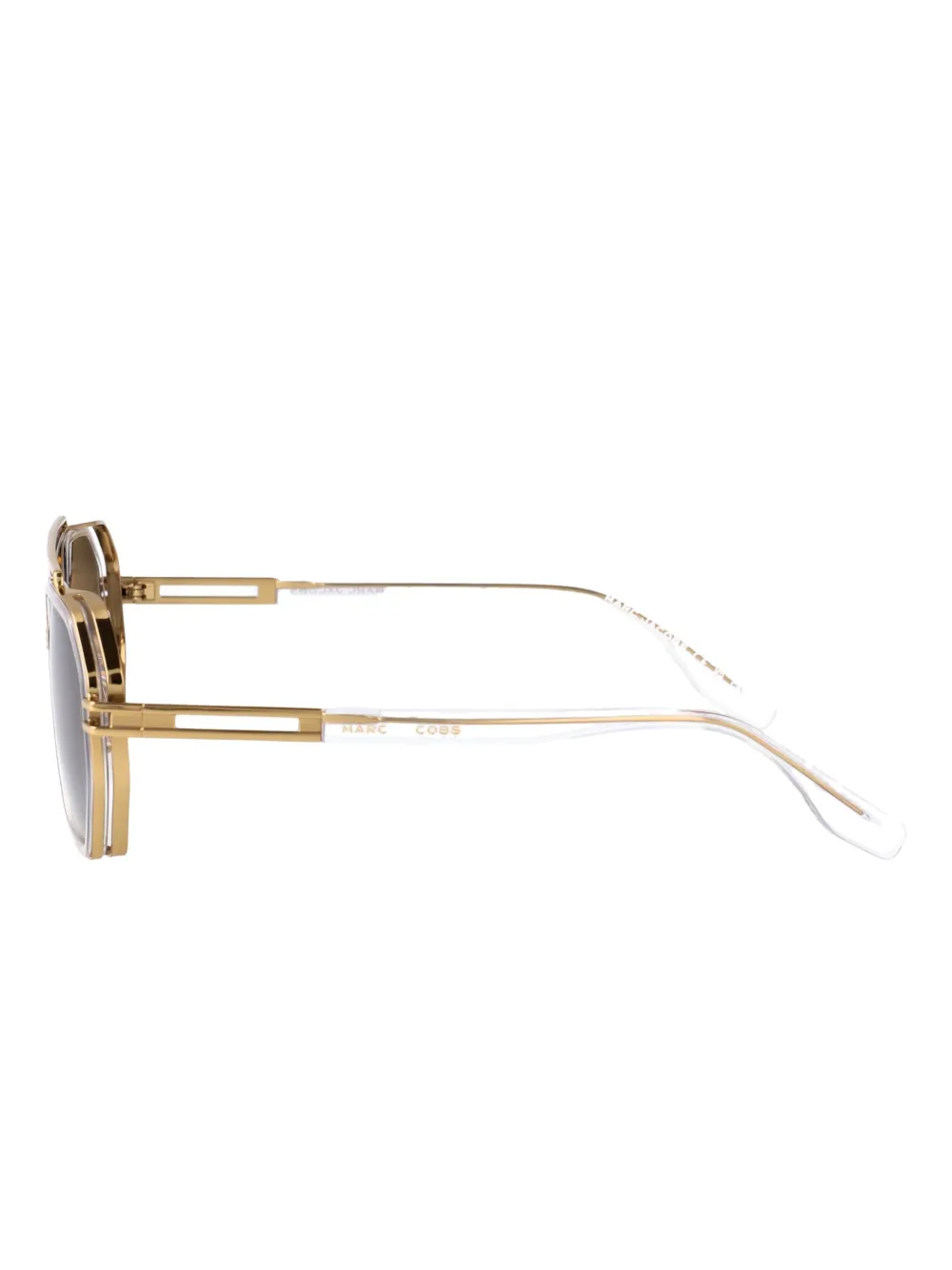 Marc Jacobs Eyewear Zonnebril met geometrisch montuur Goud