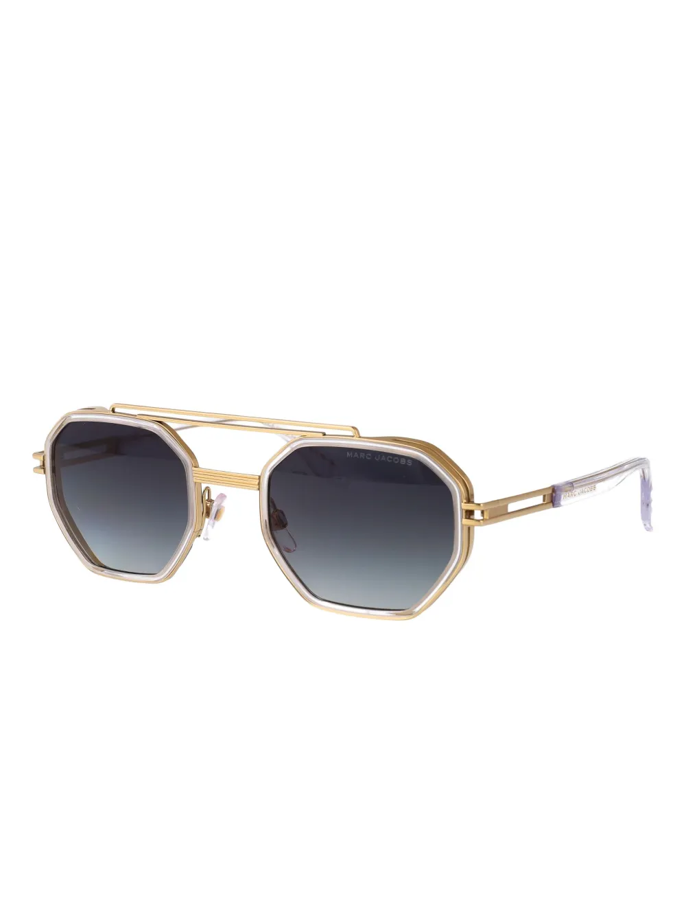 Marc Jacobs Eyewear Zonnebril met geometrisch montuur Goud