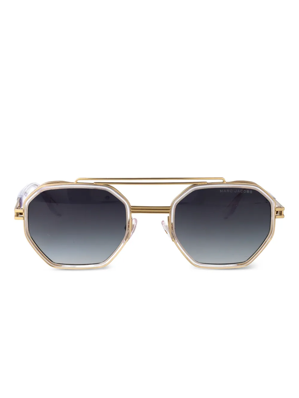 Marc Jacobs Eyewear Zonnebril met geometrisch montuur Goud