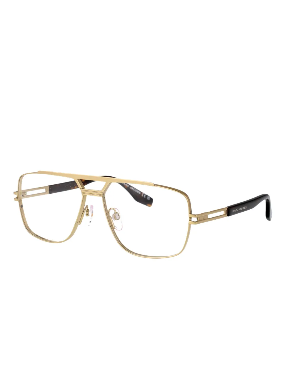 Marc Jacobs Eyewear Bril met rechthoekig montuur Goud