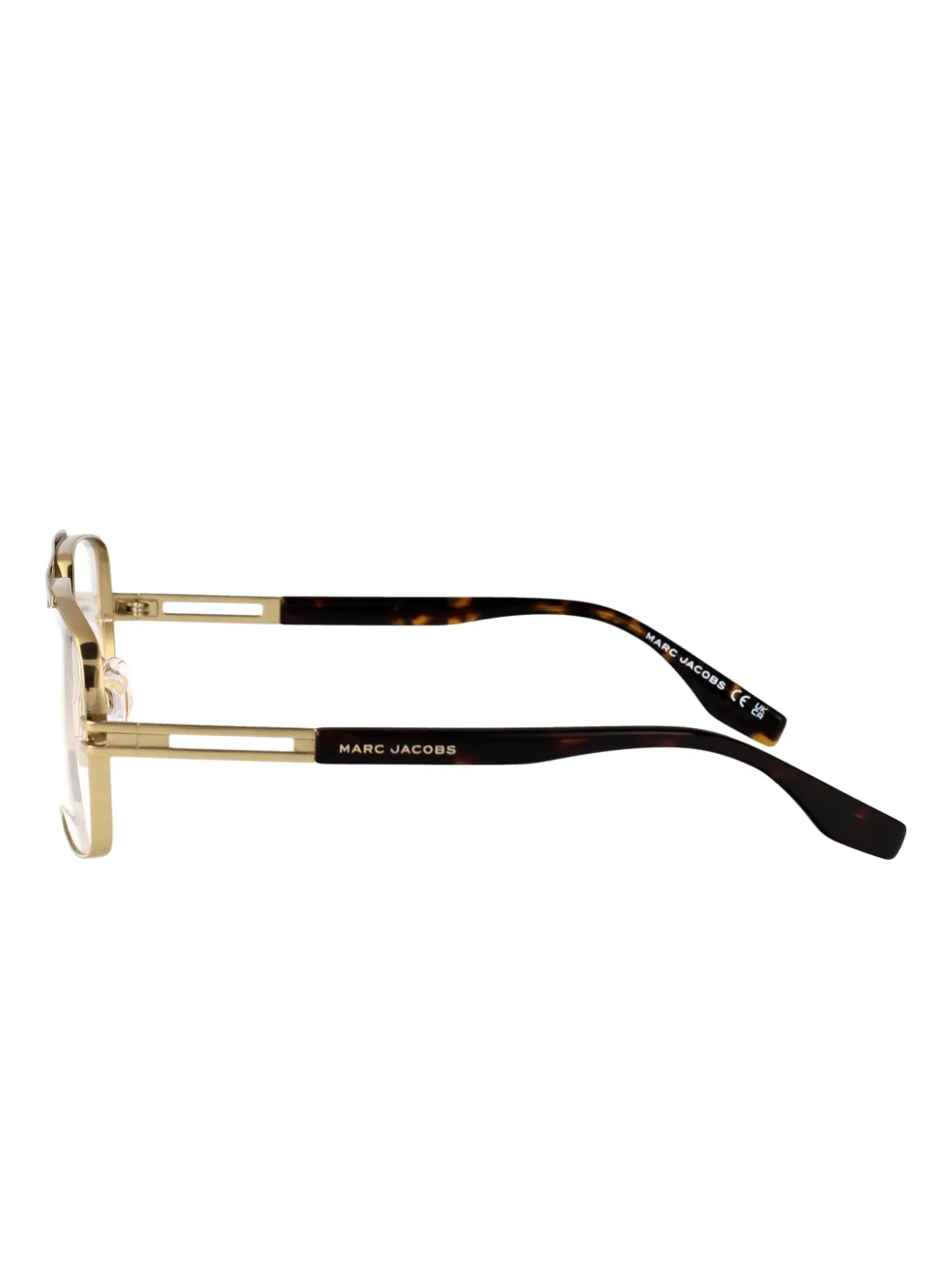 Marc Jacobs Eyewear Bril met rechthoekig montuur Goud