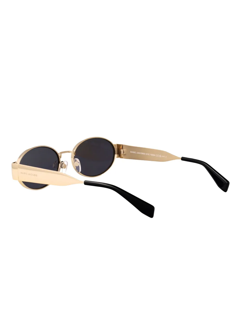 Marc Jacobs Eyewear Zonnebril met ovalen montuur Goud