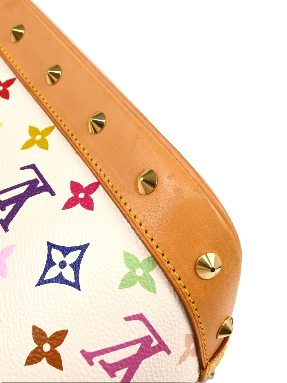 Pre-owned Louis Vuitton 2003 X Takashi Murakami Alma Handbag In White