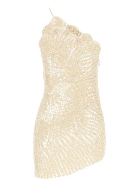 Magda Butrym crochet one-shoulder dress