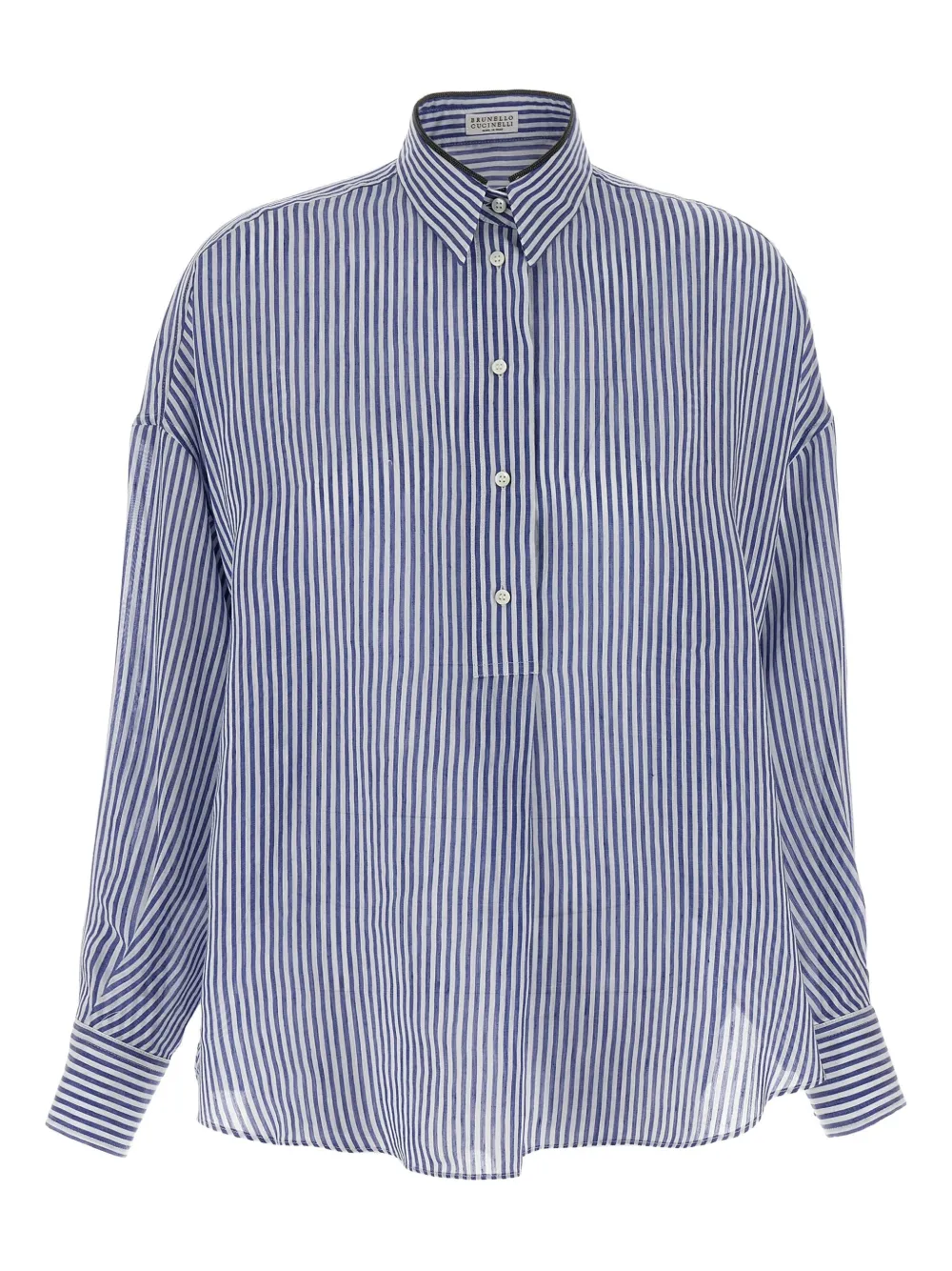 Brunello Cucinelli Gestreept blouse Blauw