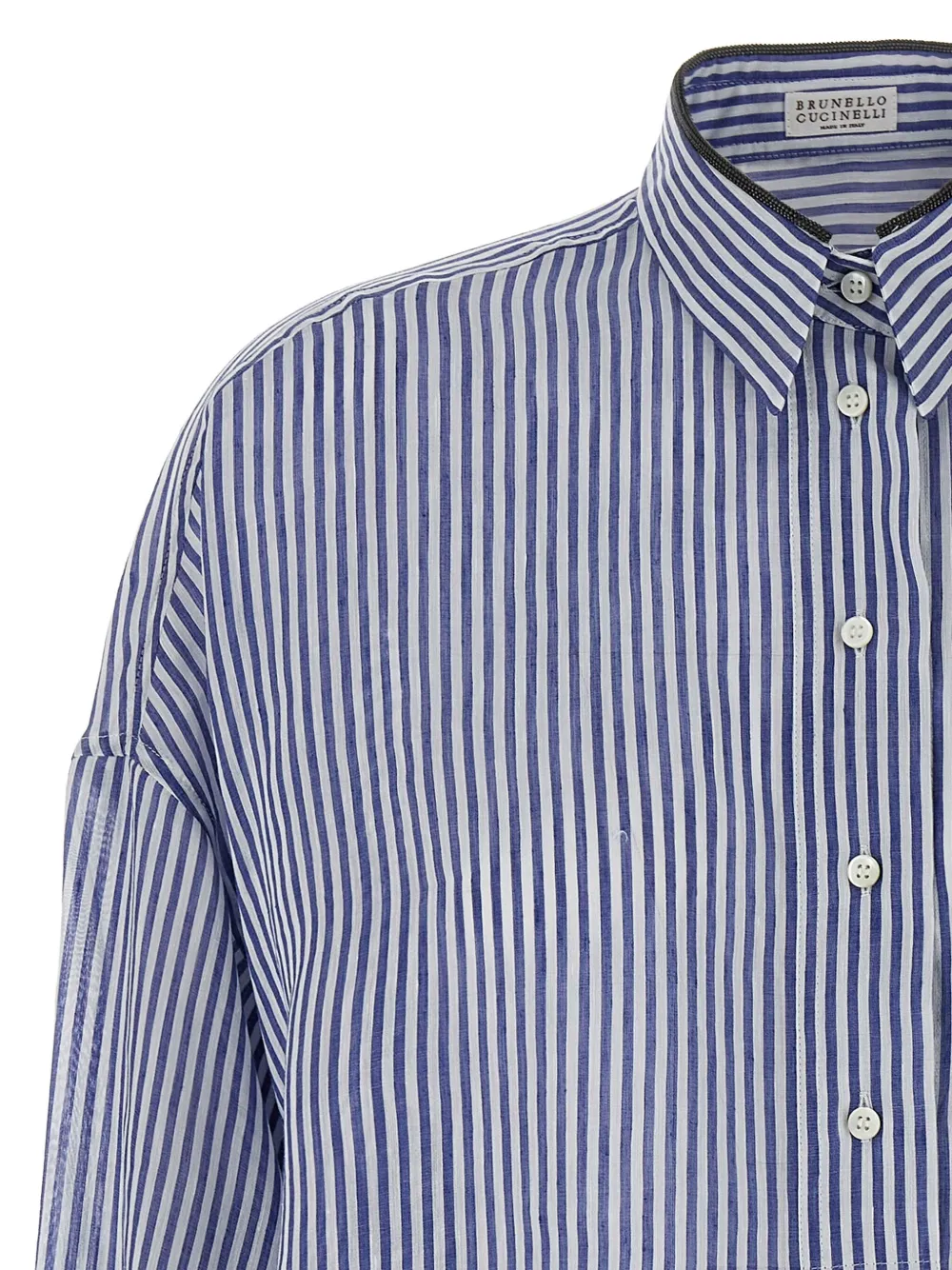 Brunello Cucinelli Gestreept blouse Blauw
