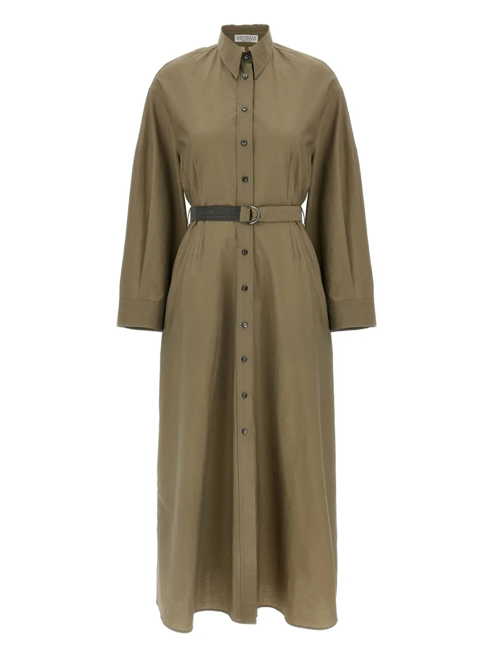 belted shirt dress