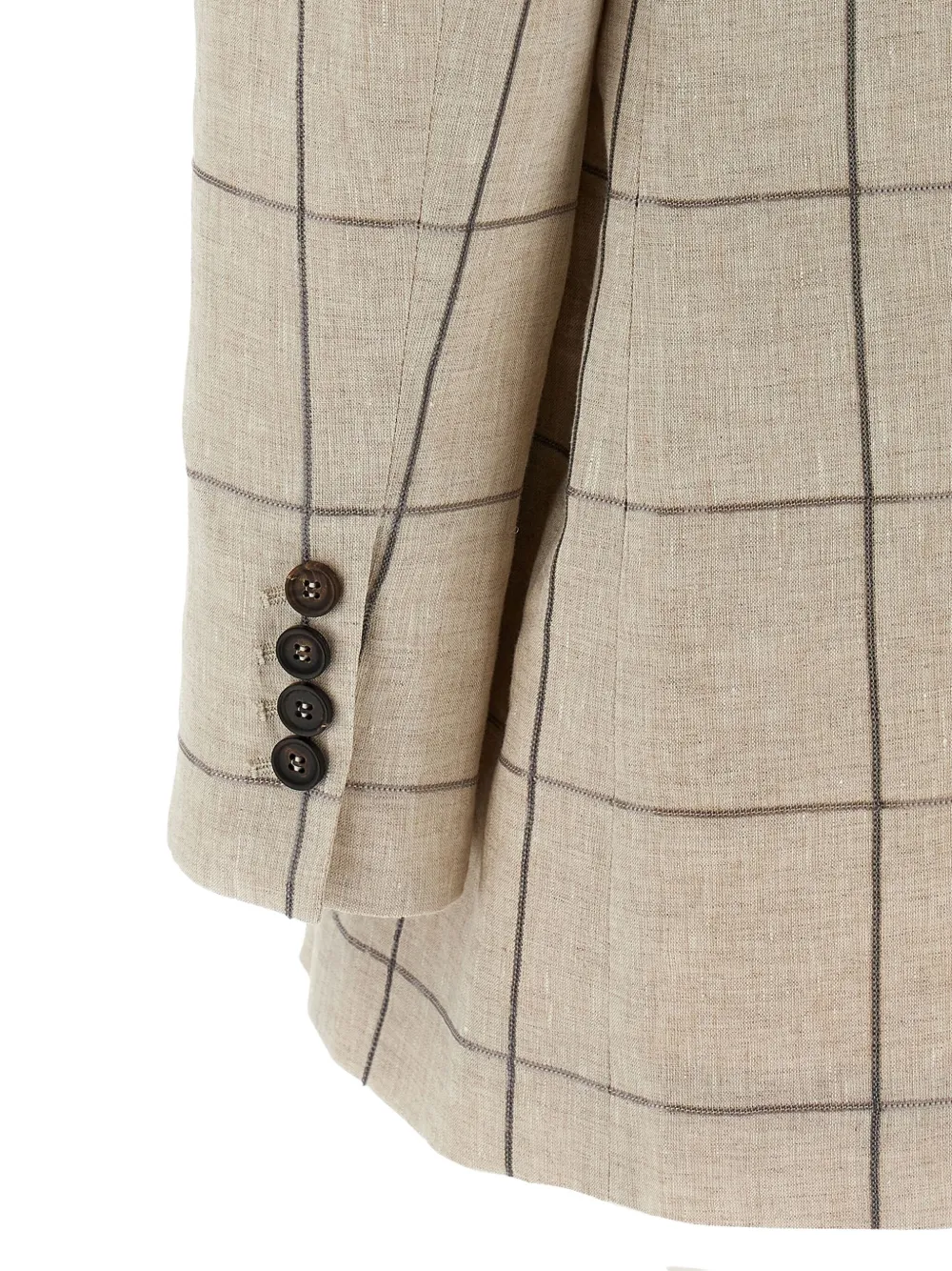 Shop Brunello Cucinelli Check-pattern Blazer