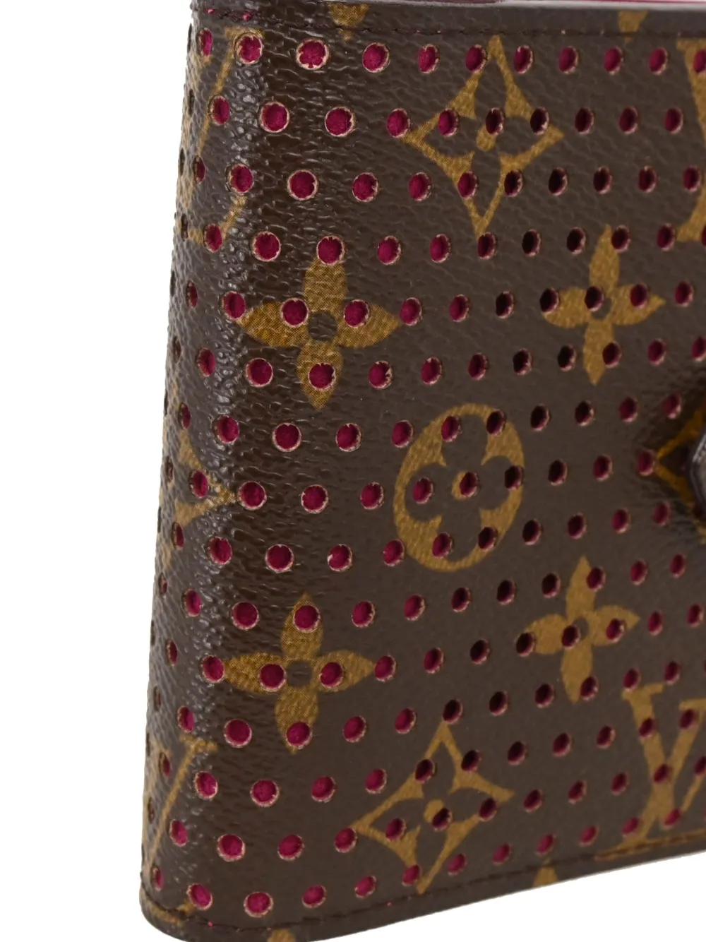 Pre-owned Louis Vuitton 2006 Perforated Wallet In Brown
