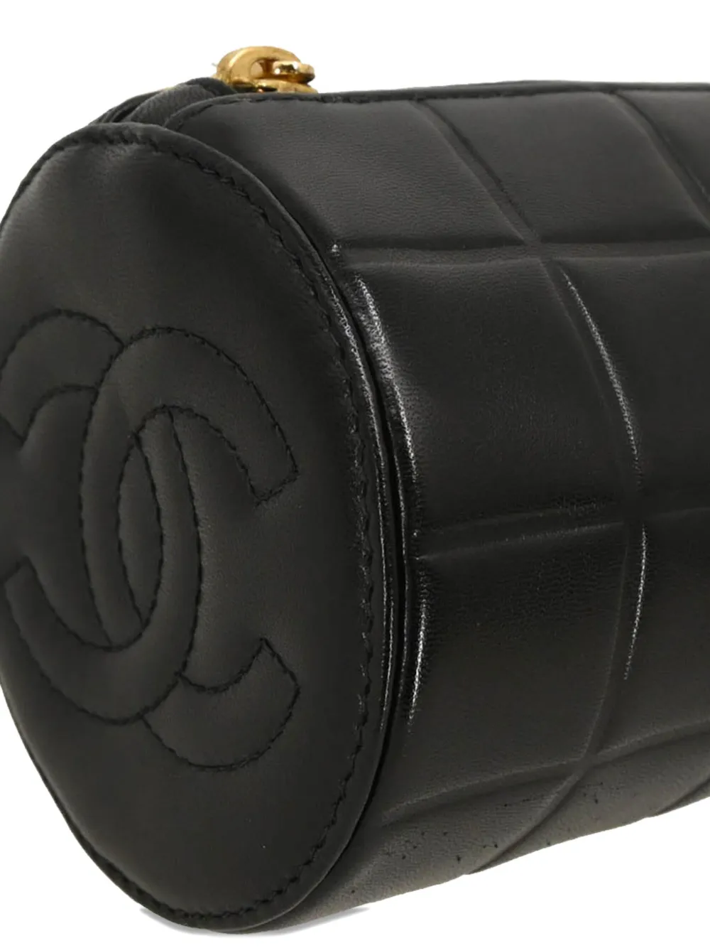 Pre-owned Chanel 2002 Choco Bar Make Up Bag