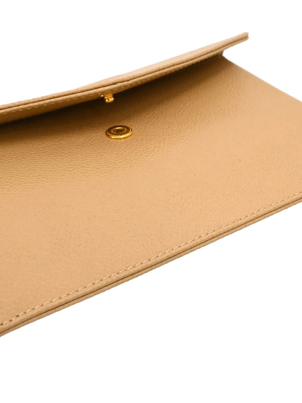 Pre-owned Chanel 2000 Cc Logo Wallet In Neutral