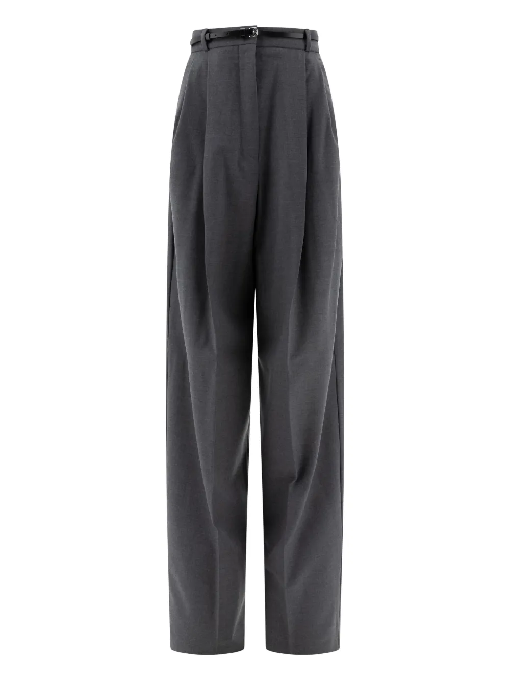 Sportmax Pantaloni sartoriali con cintura - Grigio