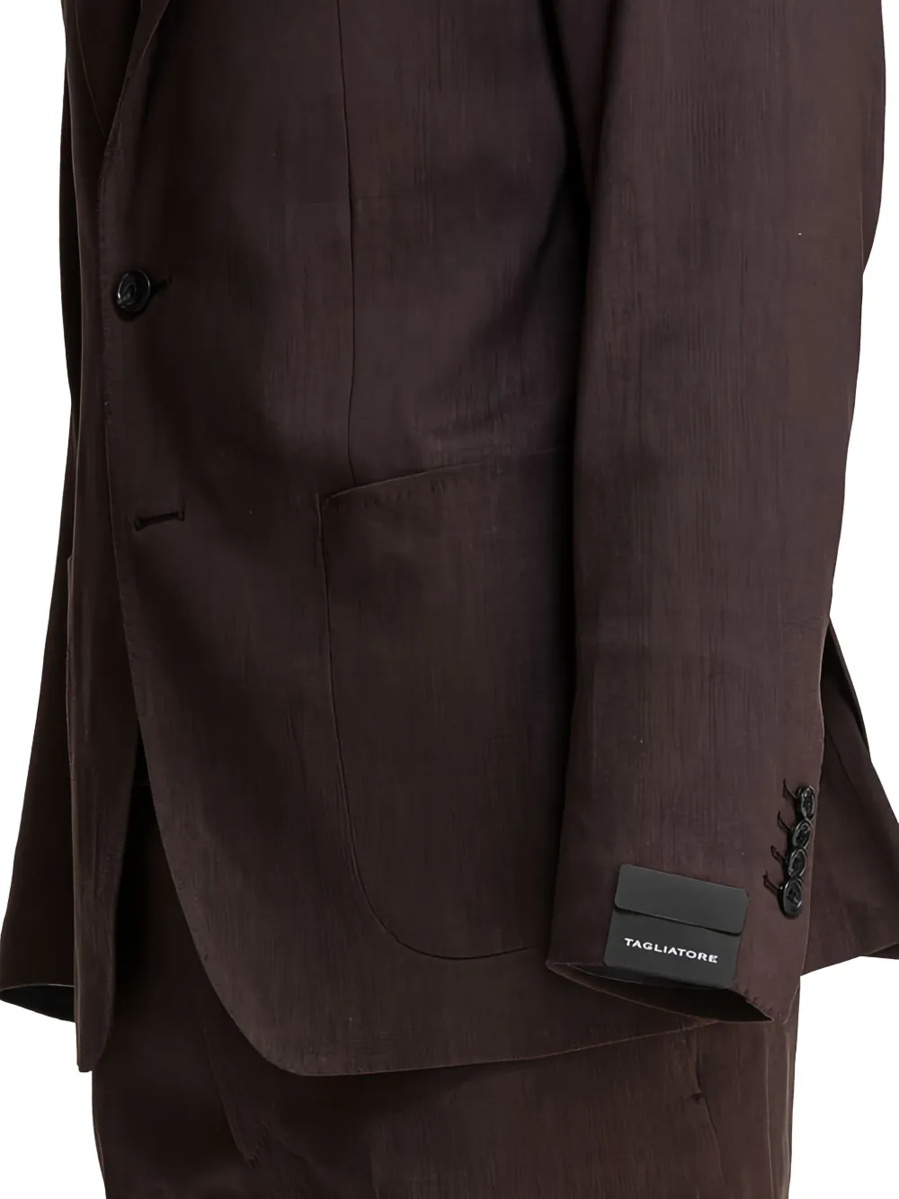 Tagliatore patch-pocket single-breasted suit Zwart