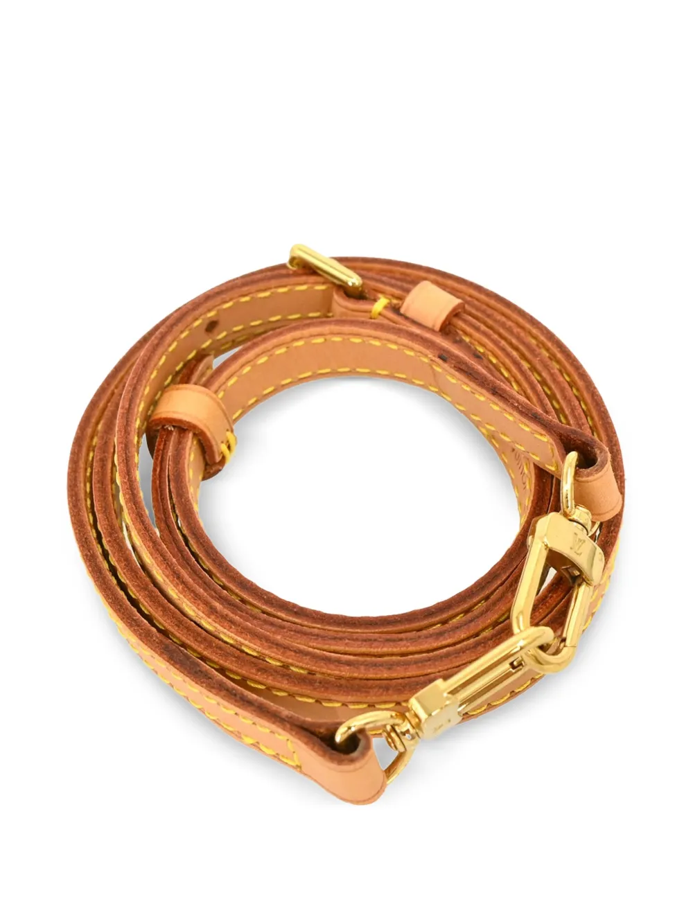 Louis Vuitton Pre-Owned 1990-2000s leather shoulder strap | Neutrals | Image 1