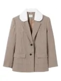 Claudie Pierlot checked tailored blazer - Neutrals
