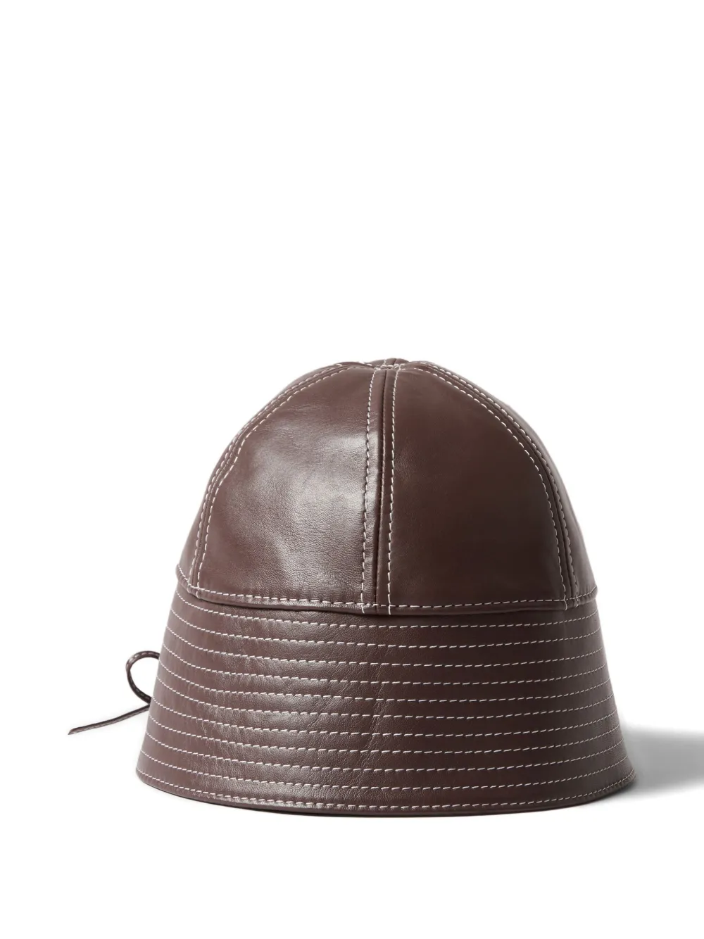 Claudie Pierlot Leren vissershoed Rood