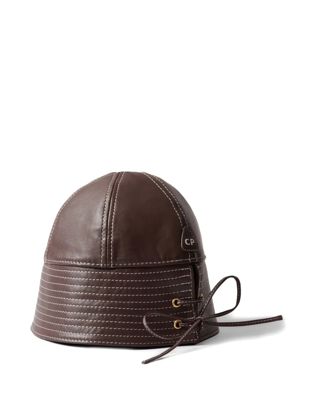 Claudie Pierlot Leren vissershoed Rood