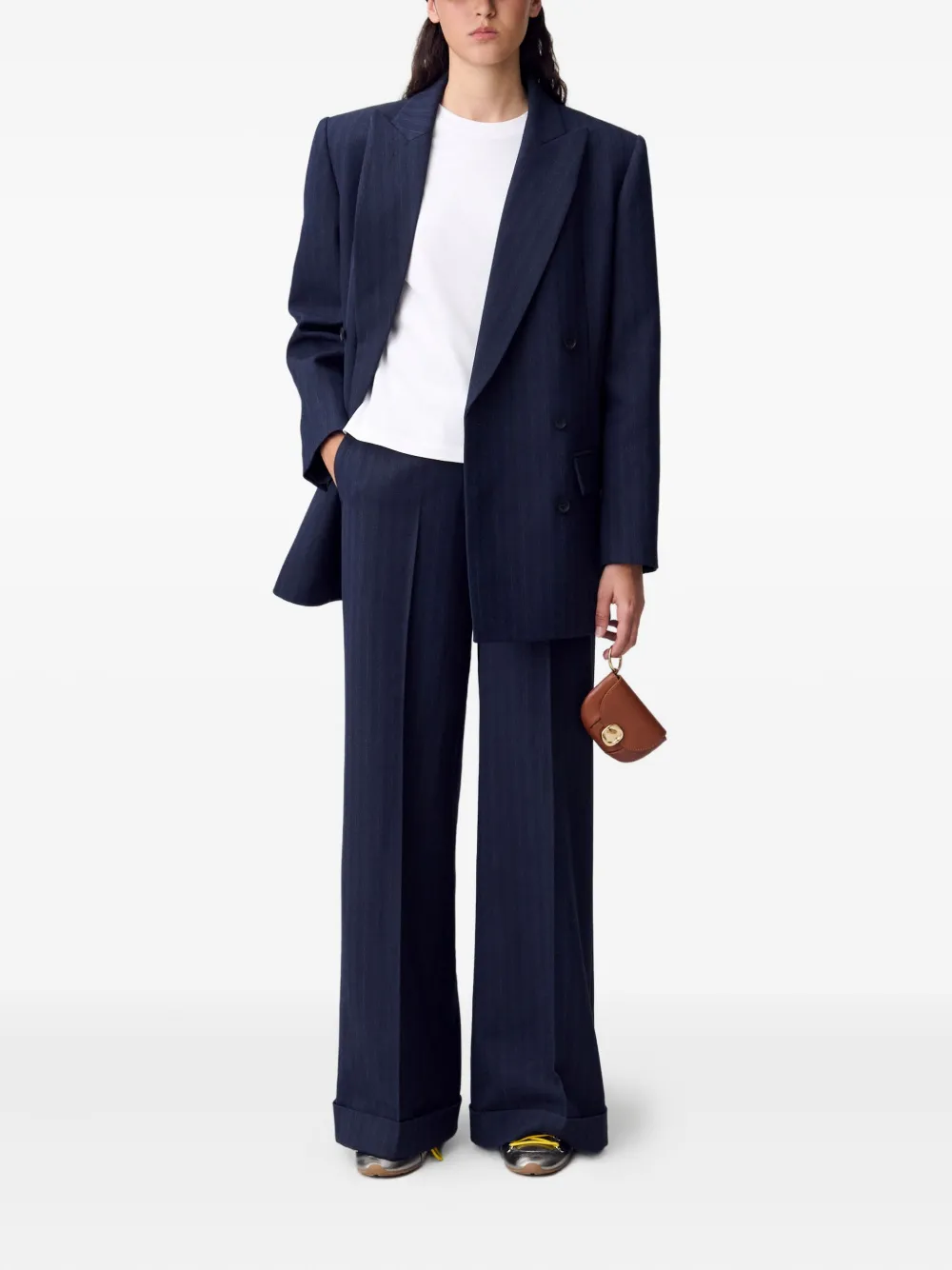Claudie Pierlot pinstripe double-breasted blazer | Blazers | Image 2