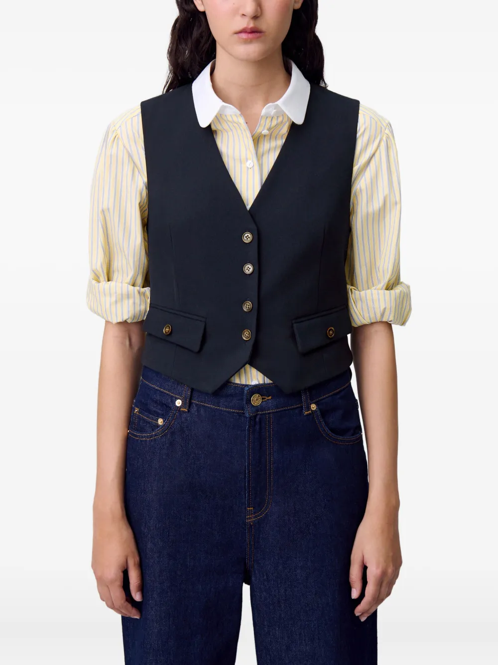 Claudie Pierlot Colbert Blauw