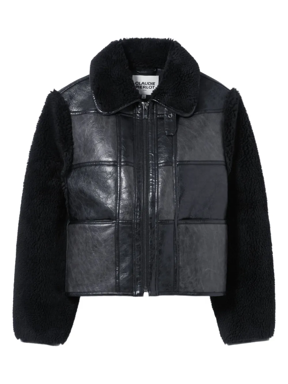 Claudie Pierlot Jack met imitatiebont Zwart