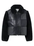 Claudie Pierlot panelled faux-fur jacket - Black