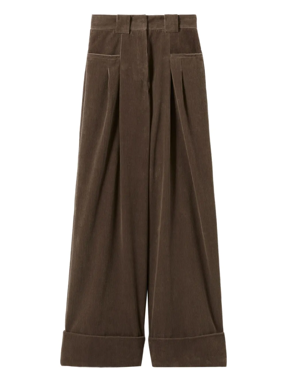 Claudie Pierlot Pantaloni plissé - Marrone