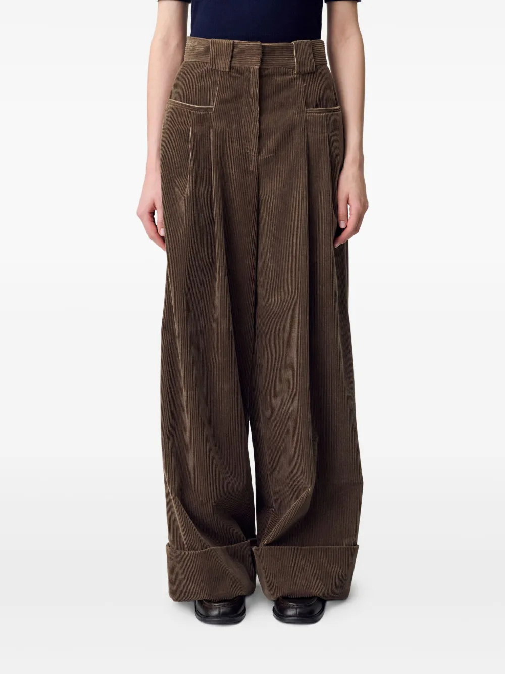 Claudie Pierlot Plooibroek Bruin