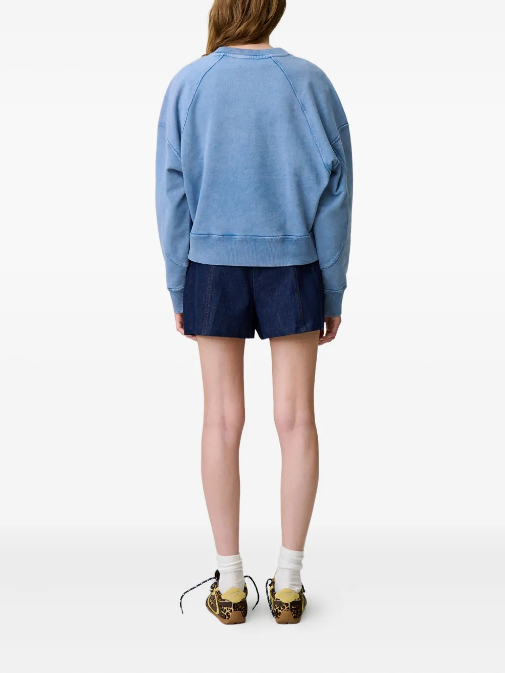 Claudie Pierlot Sweater met logoprint Blauw