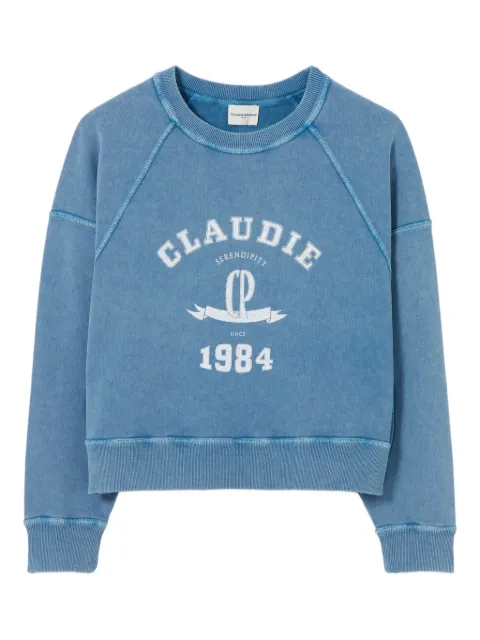 Claudie Pierlot sudadera con logo estampado