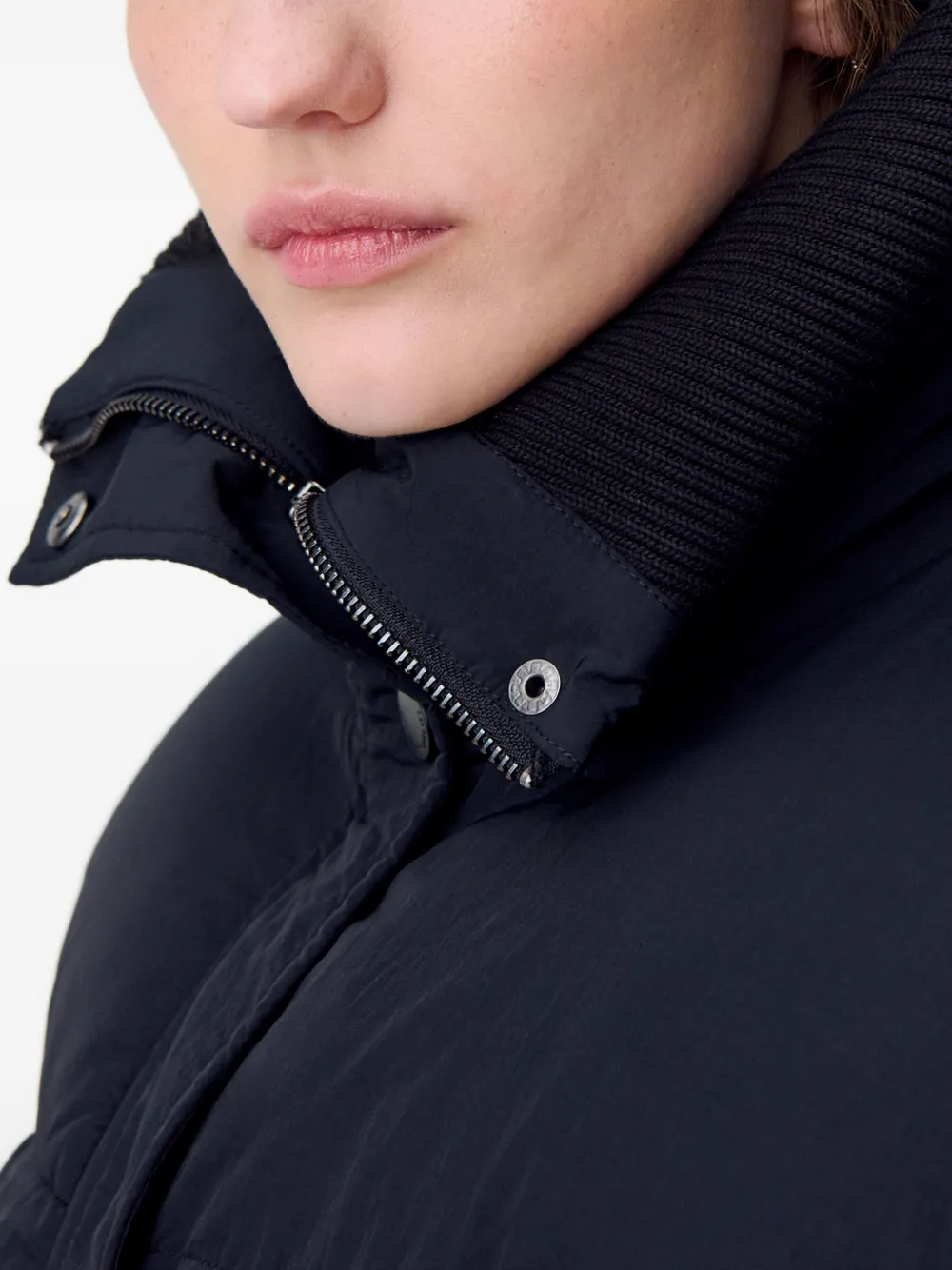 Claudie Pierlot Jack met geribbelde kraag Zwart