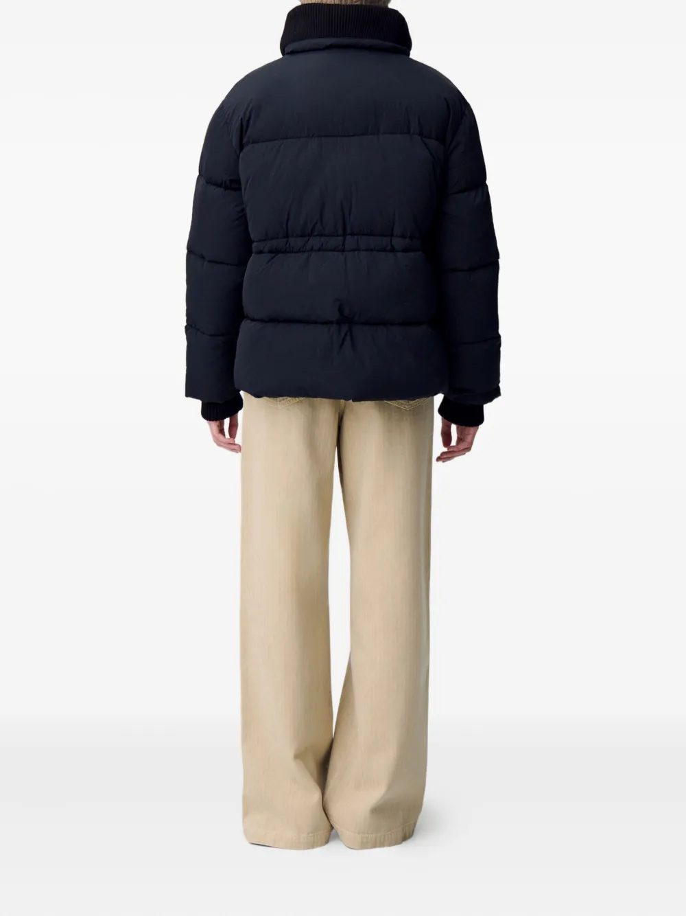 Claudie Pierlot Jack met geribbelde kraag Zwart