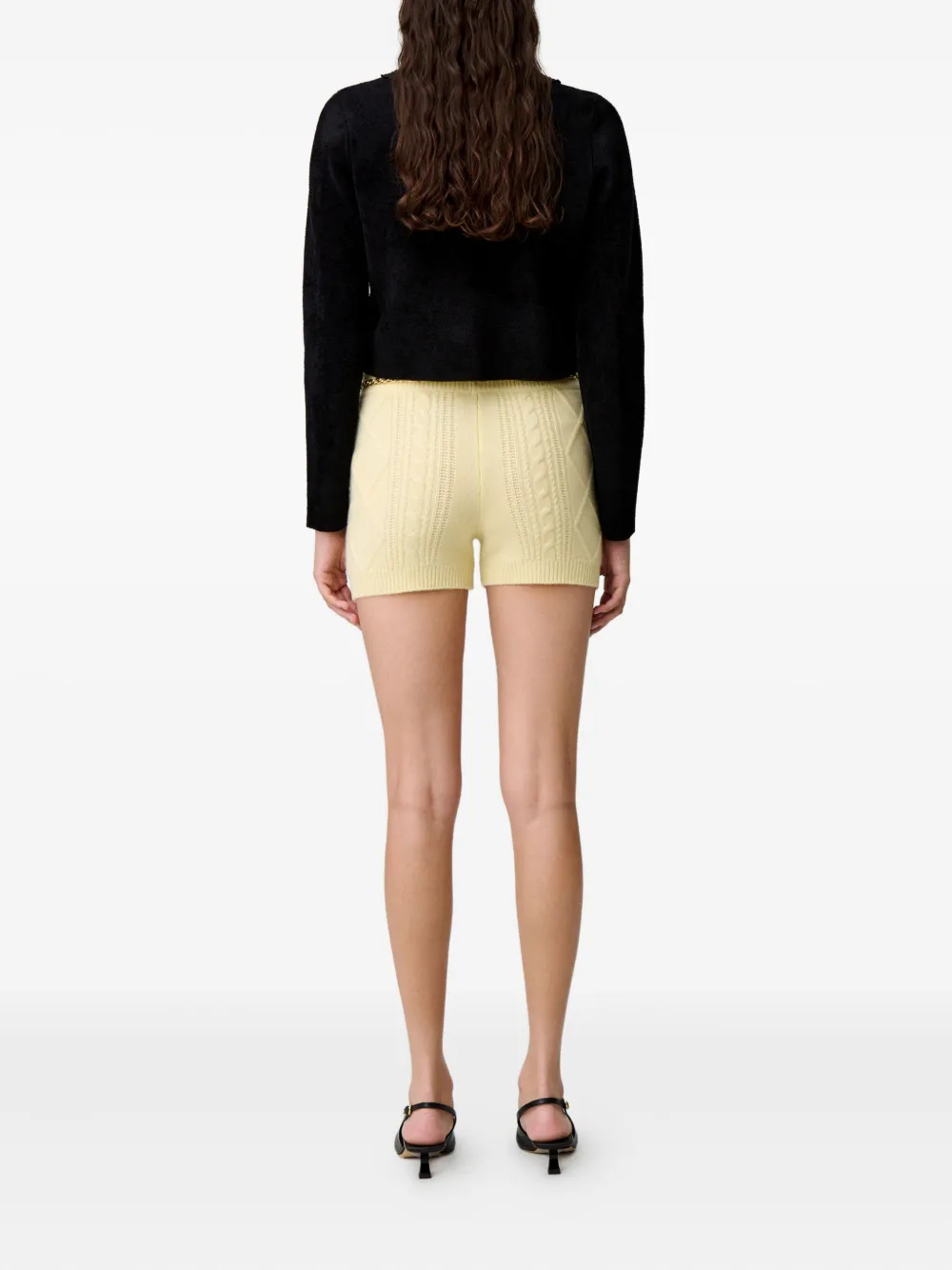 Claudie Pierlot Verfraaid vest met gestrikte voorkant Zwart