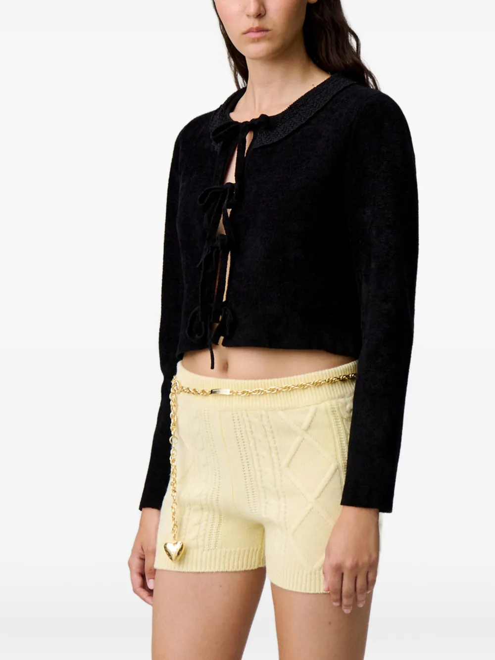 Claudie Pierlot cárdigan con moño en la parte delantera | Cárdigans | Image 2