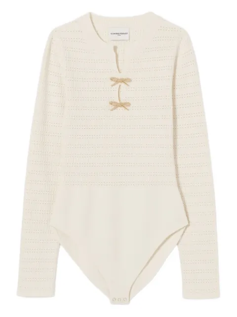 Claudie Pierlot body tejido con detalle de moño