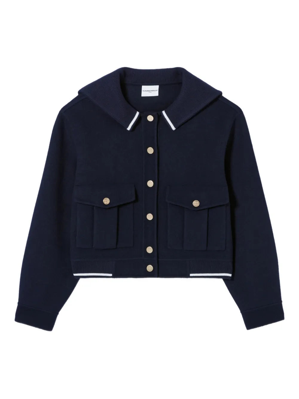 Claudie Pierlot Jack met matrozenkraag Blauw