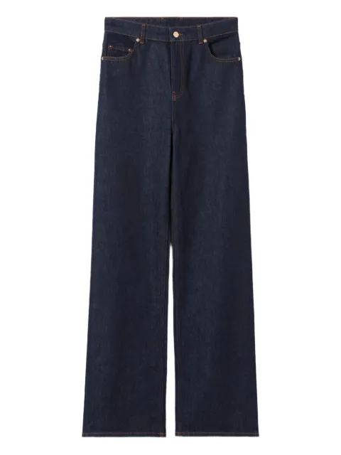Claudie Pierlot vaqueros rectos con parche