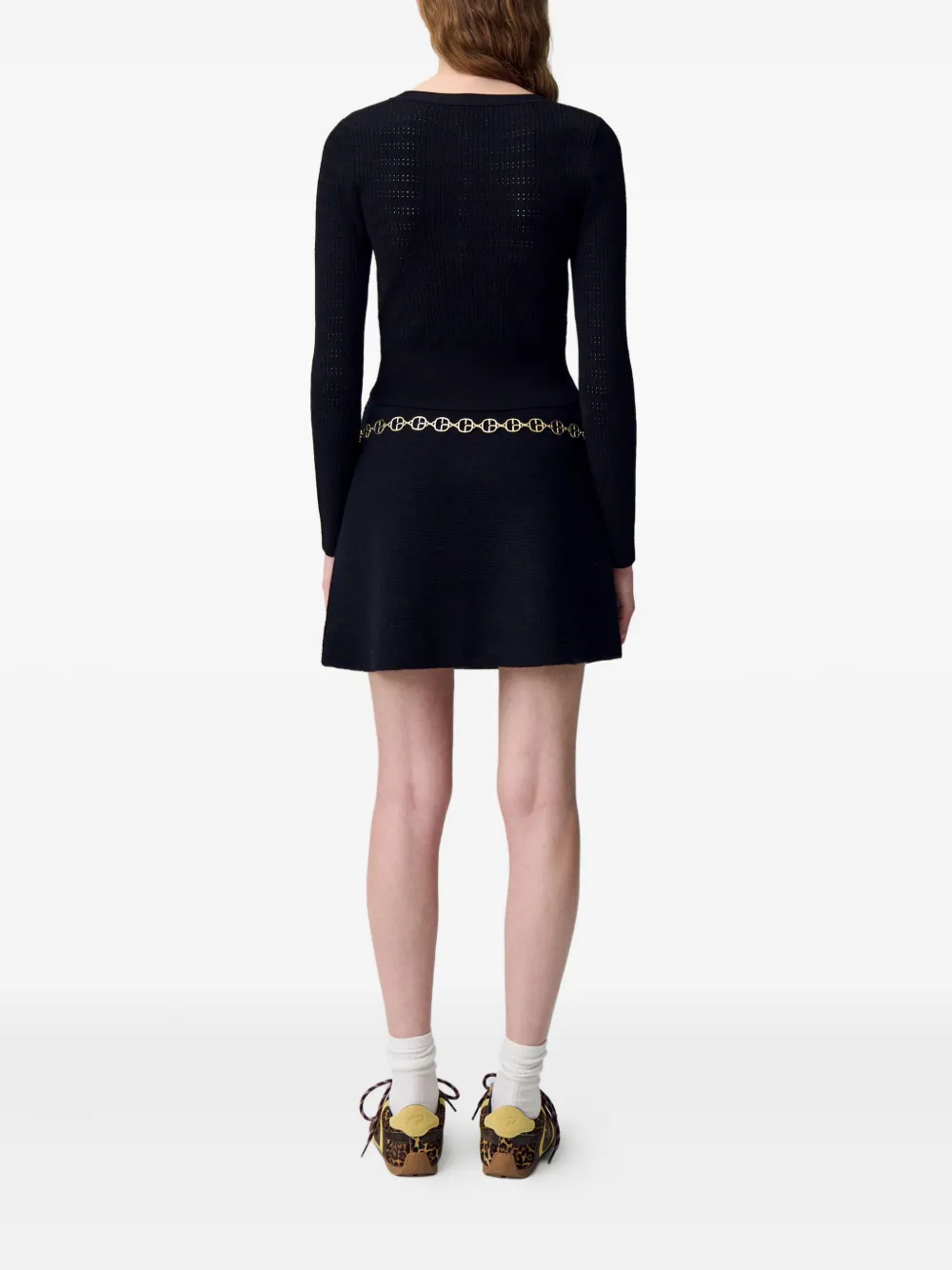 Claudie Pierlot Gebreide top B001 BLACK