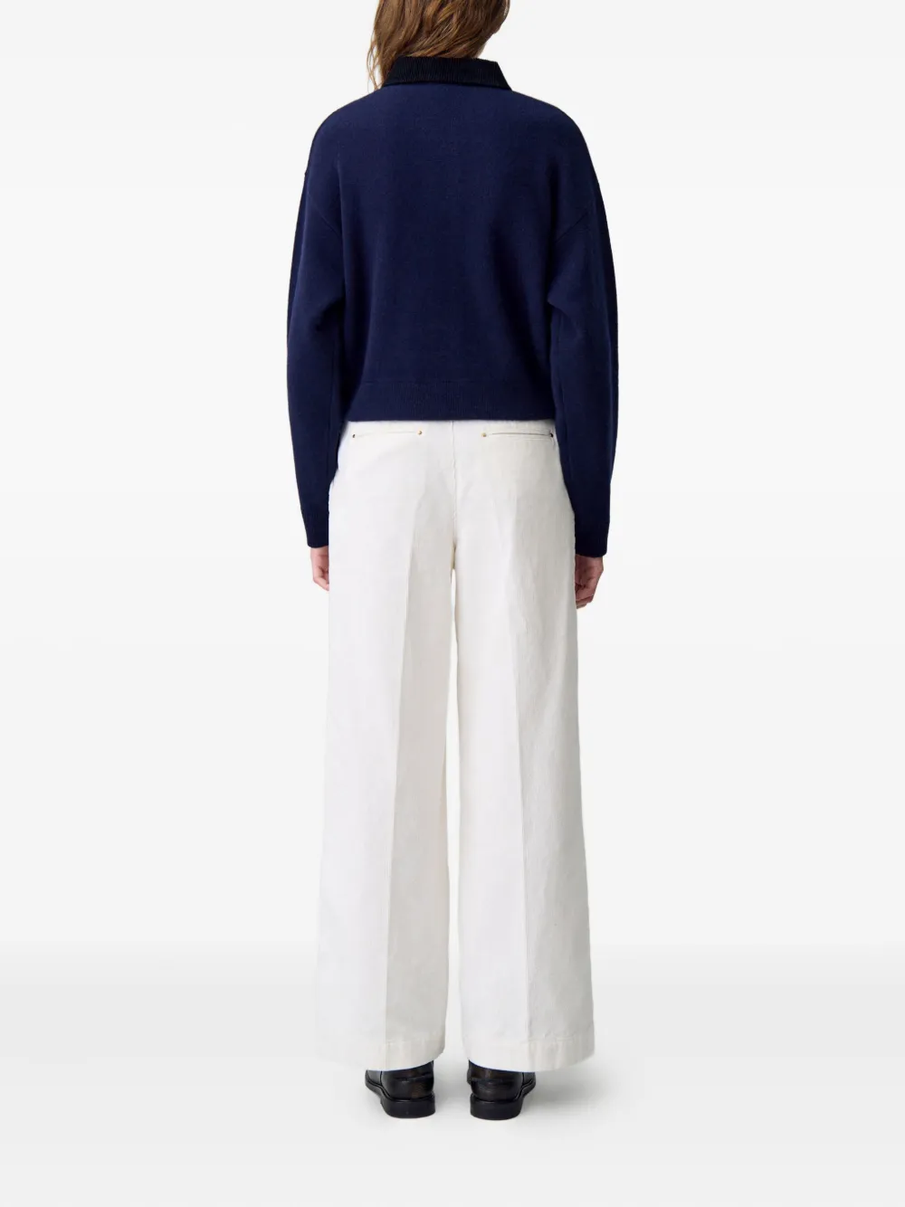 Claudie Pierlot Vest met kraag Blauw