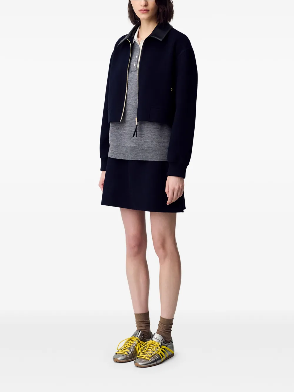 Claudie Pierlot Wollen mini-rok Blauw