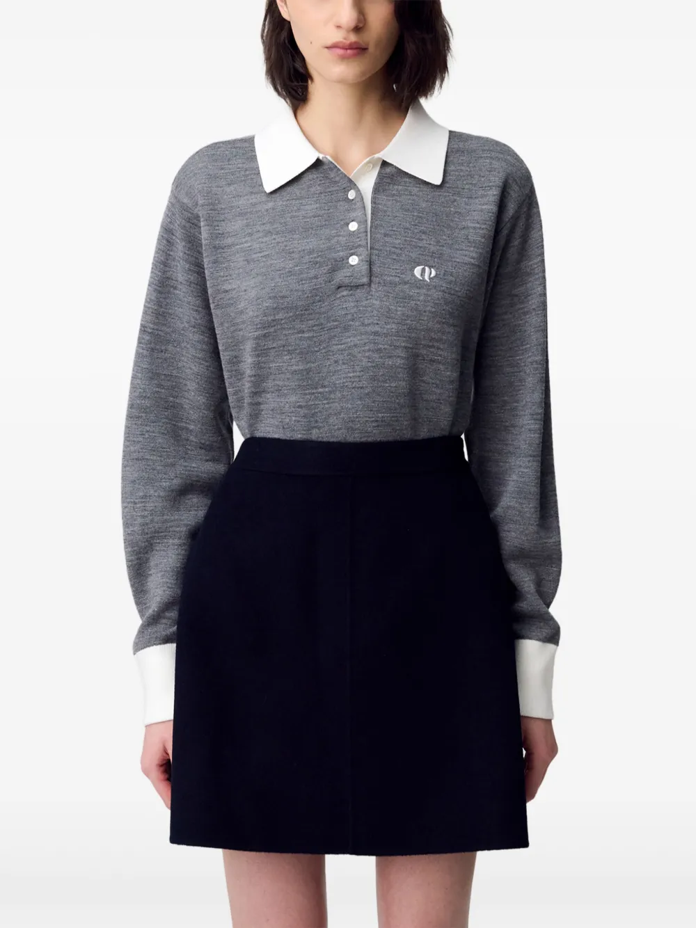 Claudie Pierlot Wollen mini-rok Blauw