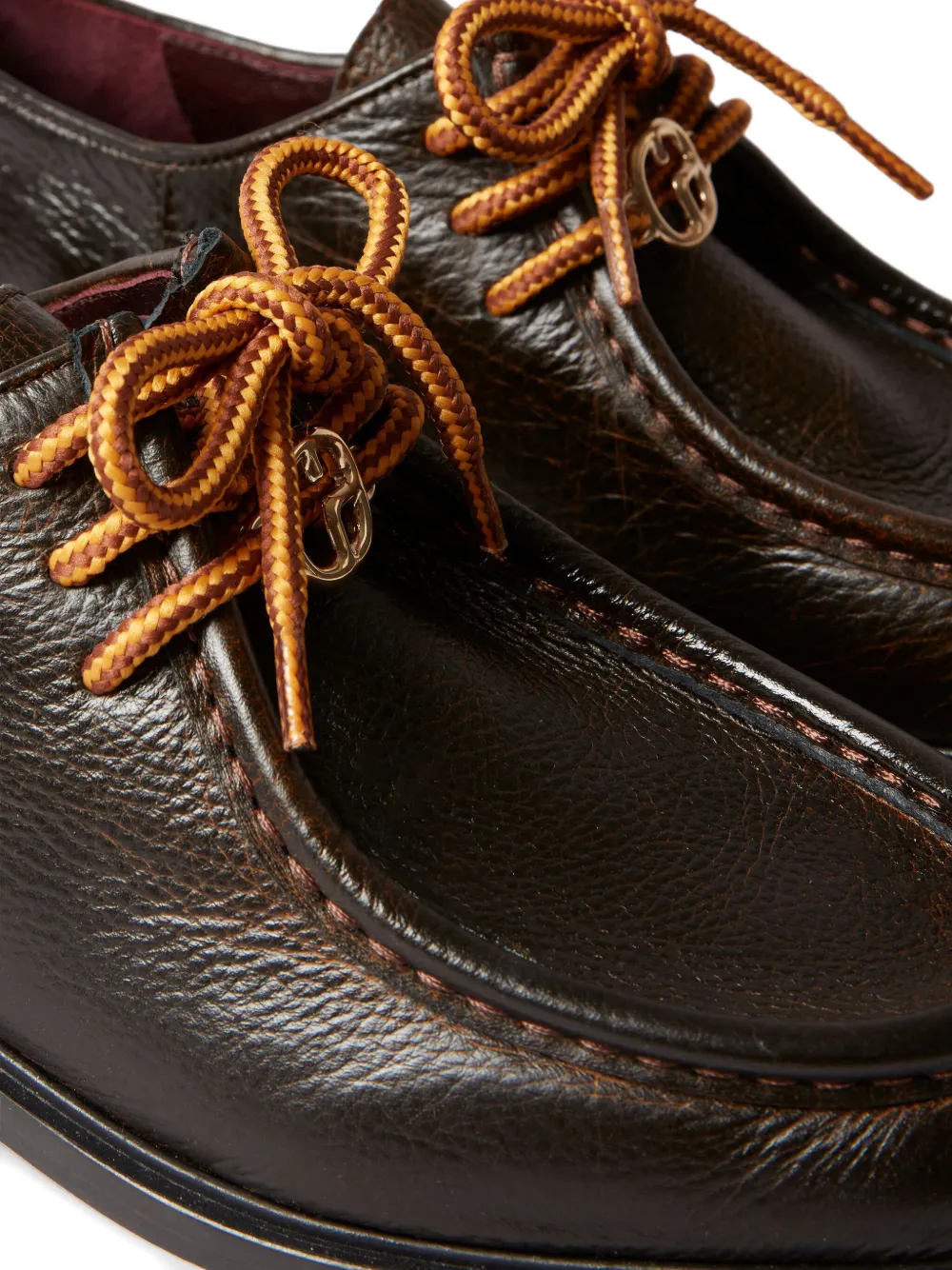 Claudie Pierlot Leren derby schoenen Bruin