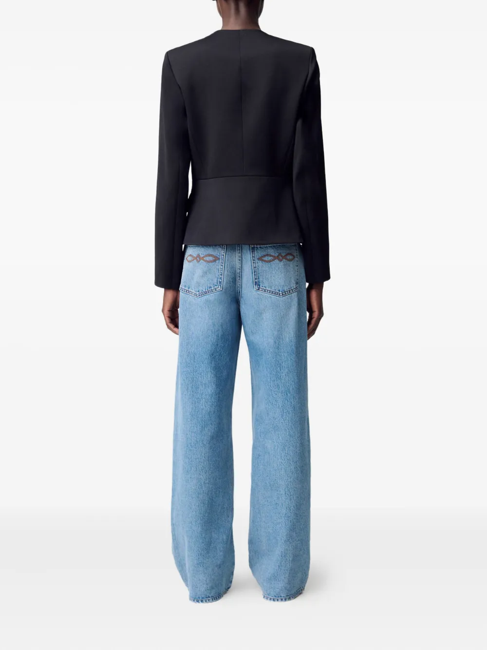 Claudie Pierlot Jack met knopenbies Zwart