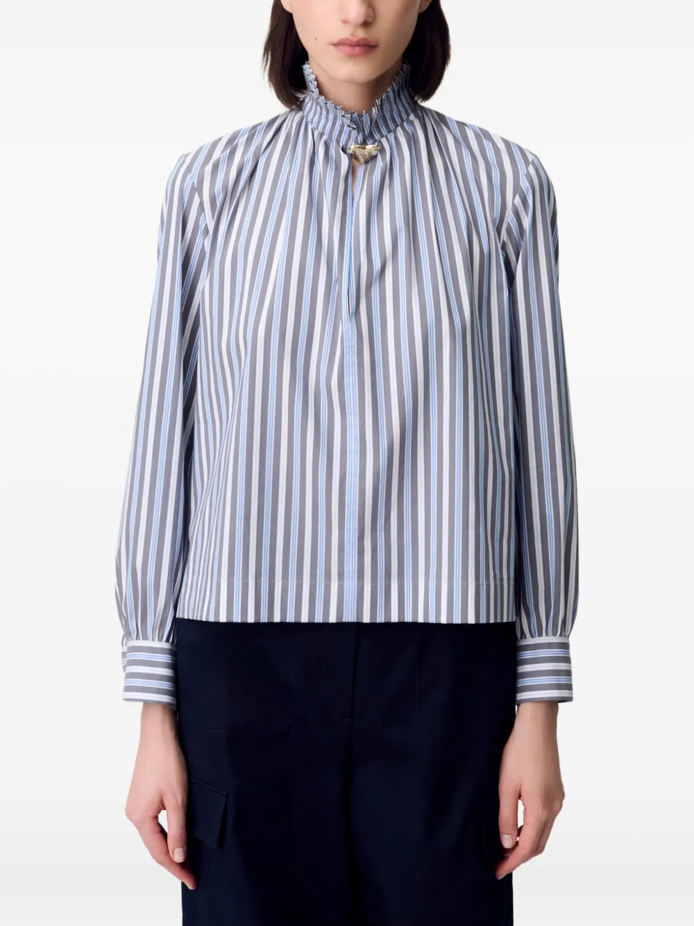 Claudie Pierlot Gestreepte top Blauw