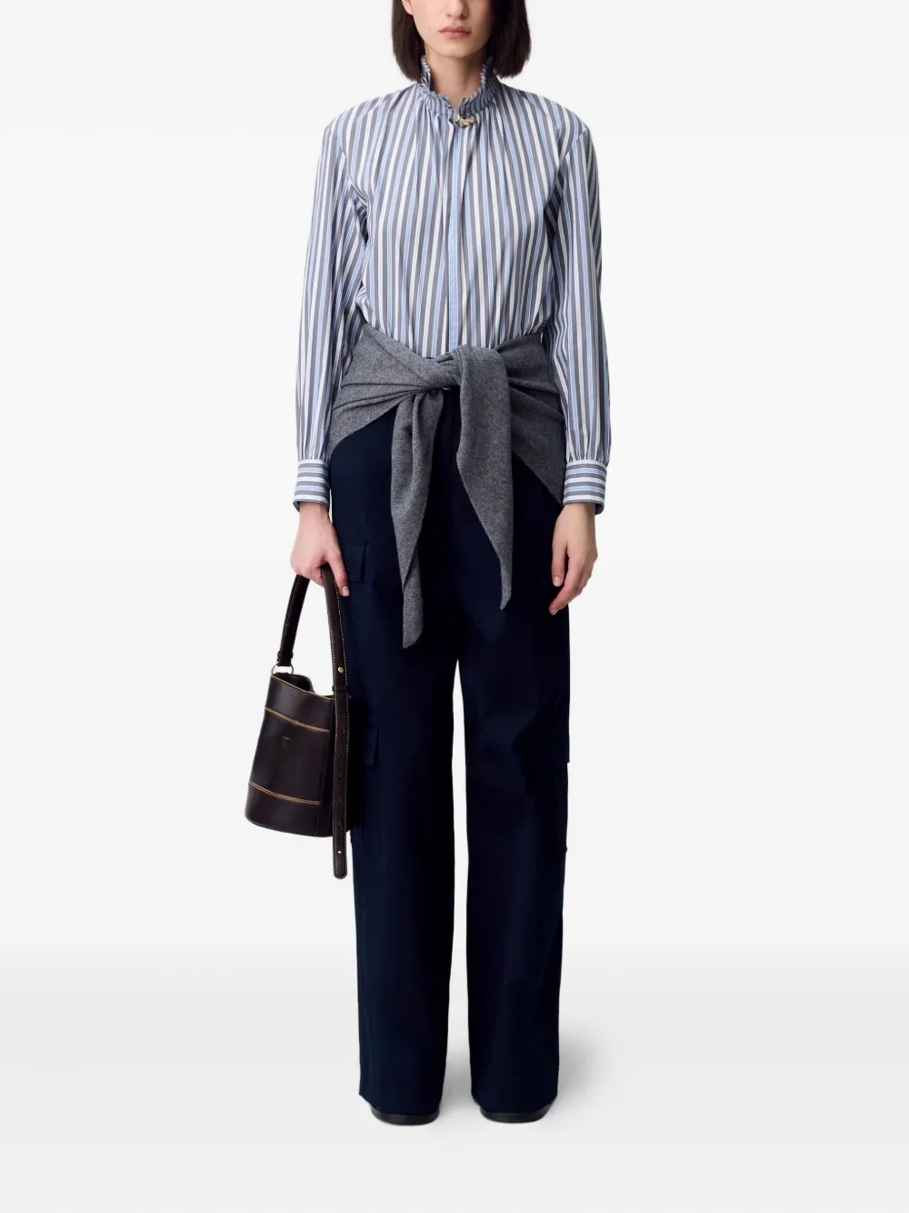 Claudie Pierlot Gestreepte top - Blauw