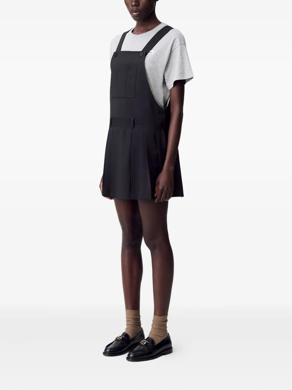 Claudie Pierlot Geplooide mini-jurk Zwart