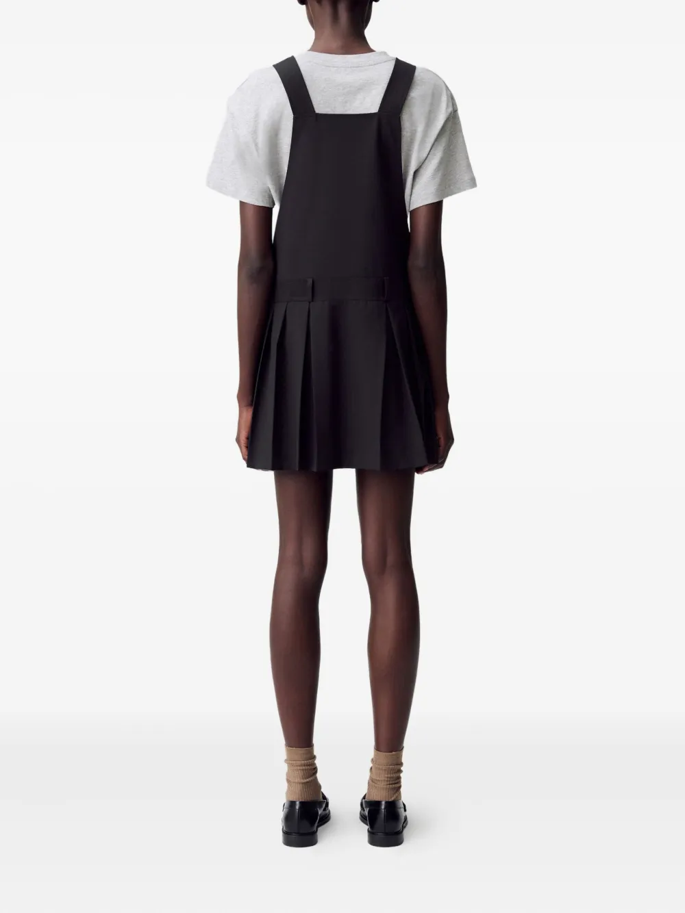 Claudie Pierlot Geplooide mini-jurk Zwart