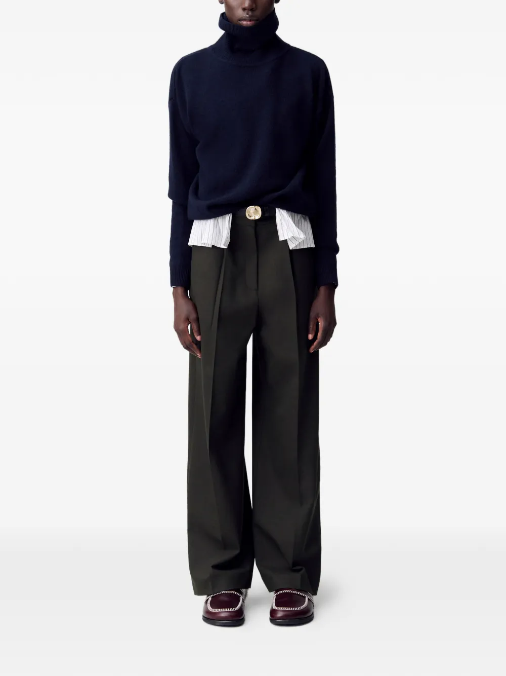 Claudie Pierlot pleated tailored trousers - Groen