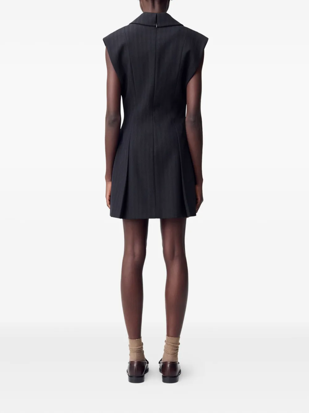 Claudie Pierlot Jurk met krijtstreep Zwart