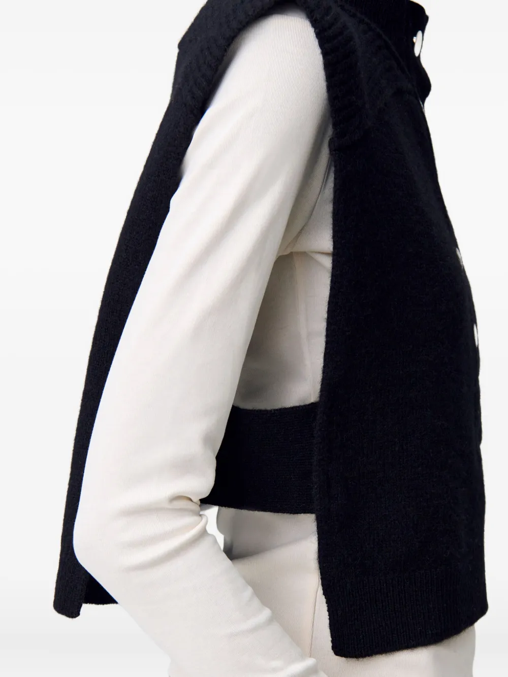 Logo-Embroidered Knitted Vest