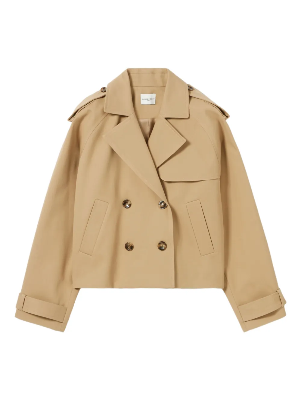 double-breasted trench jacket